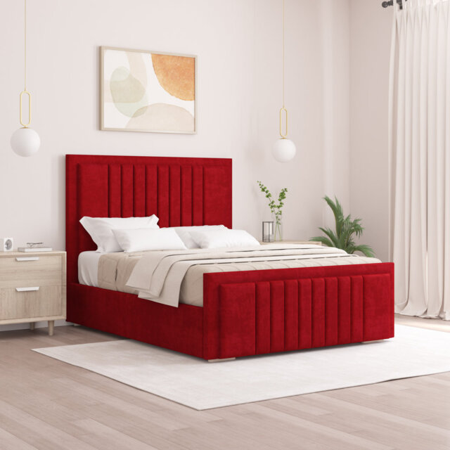 Alama Upholstered Panel Bed