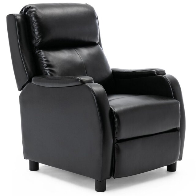 Renovo Faux Leather Wing Chair Recliner