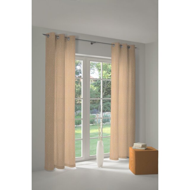 Caleigh Easy Diamond Eyelet Opaque Curtain