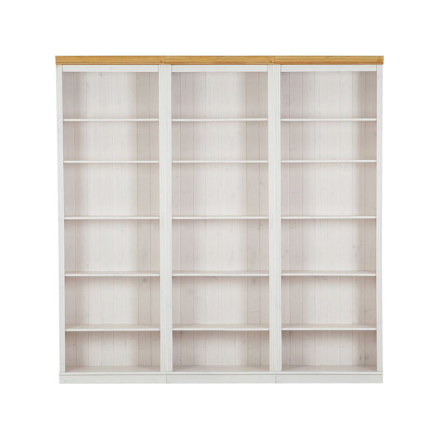 Demetricia 223cm H x 222cm W Library Bookcase