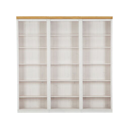 Demetricia 223cm H x 222cm W Library Bookcase
