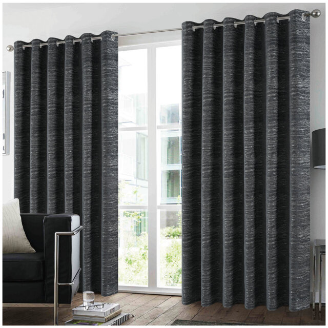 Premium Jacquard Blackout Curtains Pair - Light Blocking Window Drapes Noise Reducing Polyester Panels for Living Room Bedroom Décor