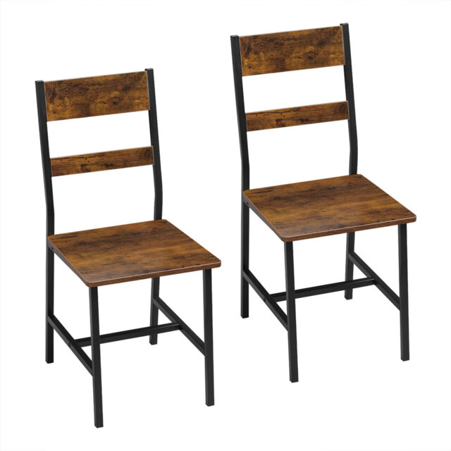 Dining Room Chairs Set Of 4, Kitchen Chairs, Living Room Chairs, With Metal Frame, Ergonomic Chair, For Kitchen Living Room Balcony, Industrial Style