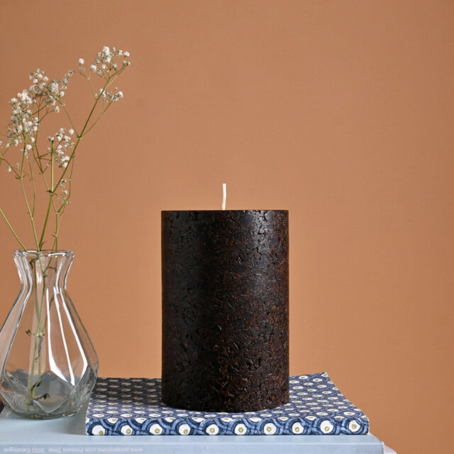 Musk Scented Unscented Flameless Pillar Candle