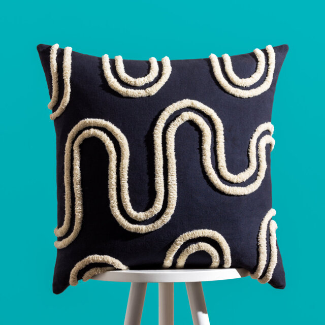 Archie Abstract Square Cushion