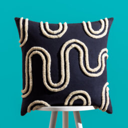 Archie Abstract Square Cushion