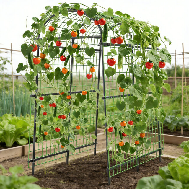 116cm H x 34cm W Iron Arched