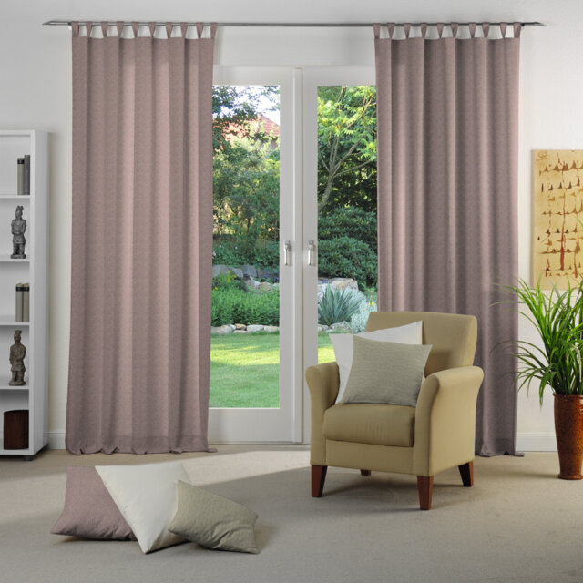 Branton Tab Top Curtain Single Panel, opaque