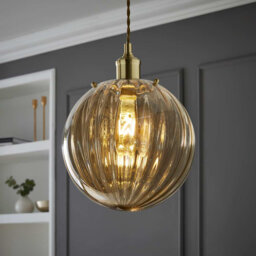 Chessy 25 cm H Globe Glass Lamp Shade ( Clip On ) in Yellow