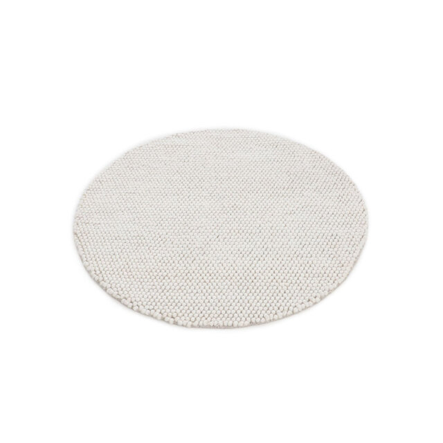 Handgefertigter Wollteppich Aus In Creme Hand Crafted Hand Loomed Cream Area Rug