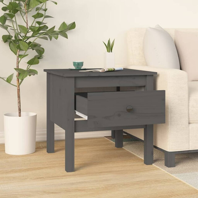 Ivet Solid Wood End Table