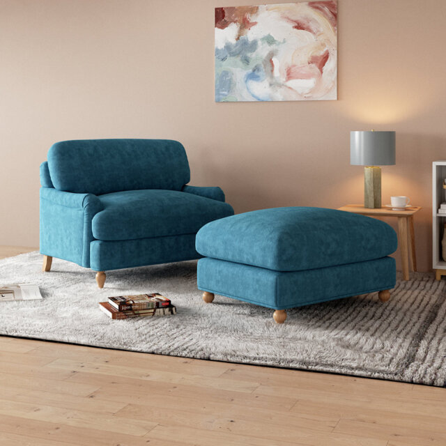 Leisure Chair With Ottoman