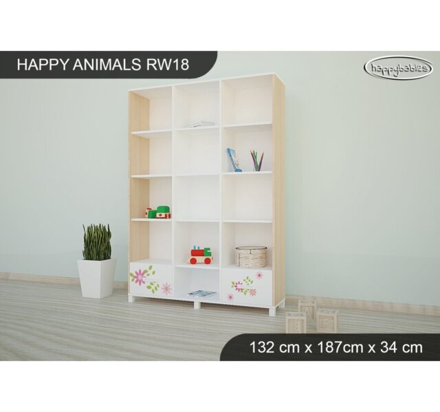187cm H X 132cm W Kids Bookcase