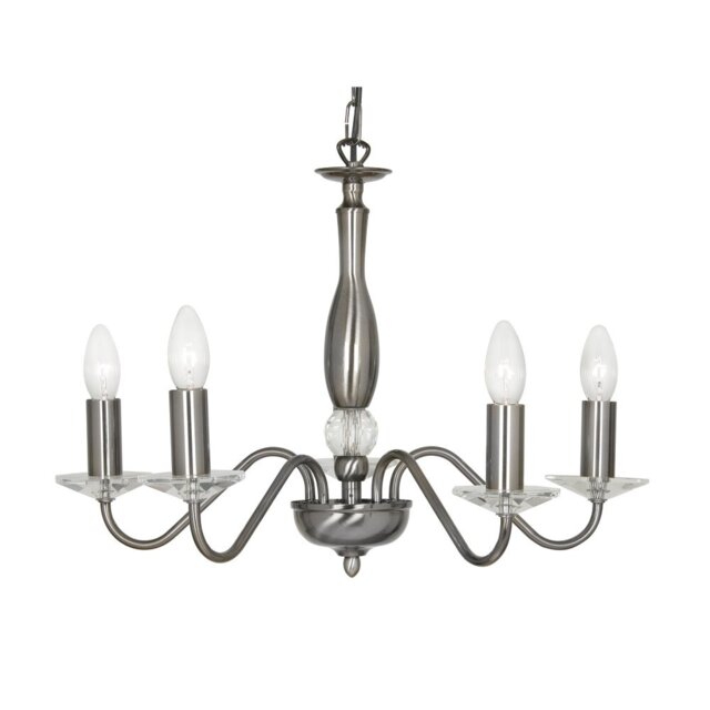 Francine 5 - Light Candle Style Chandelier