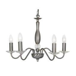 Francine 5 - Light Candle Style Chandelier