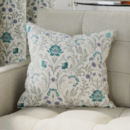 Campuzano Floral Square Double Sided Zip Opening Cushion Cover