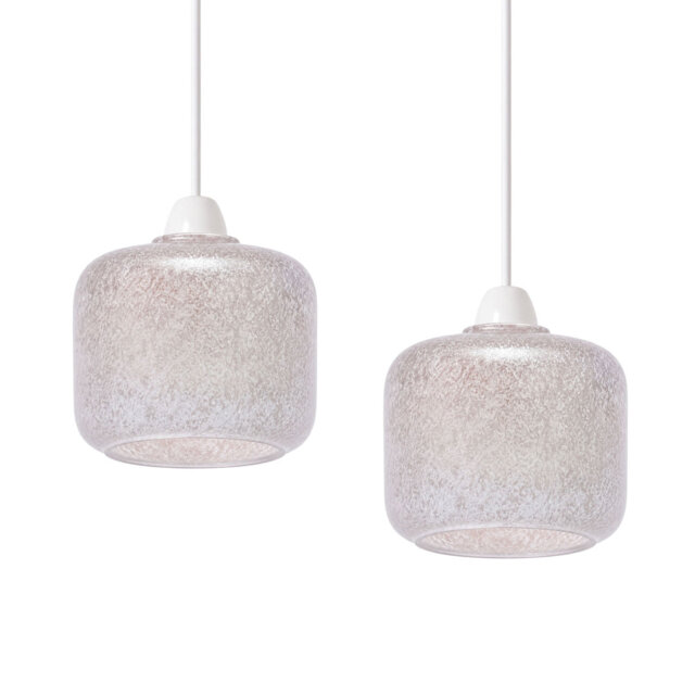 12cm H Glass Lamp Shade in Clear