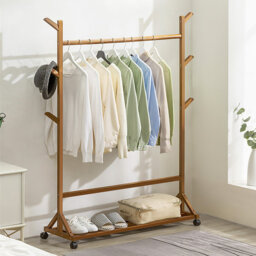 109cm Rolling Clothing Rack