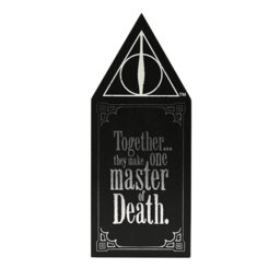 Harry Potter Dark Arts Glow In The Dark Wooden Plaque Deathly Hallows