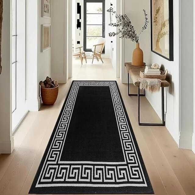 Non Slip Runner Rug Long Hallway Living Room Bedroom Kitchen Carpet Floor Mats*