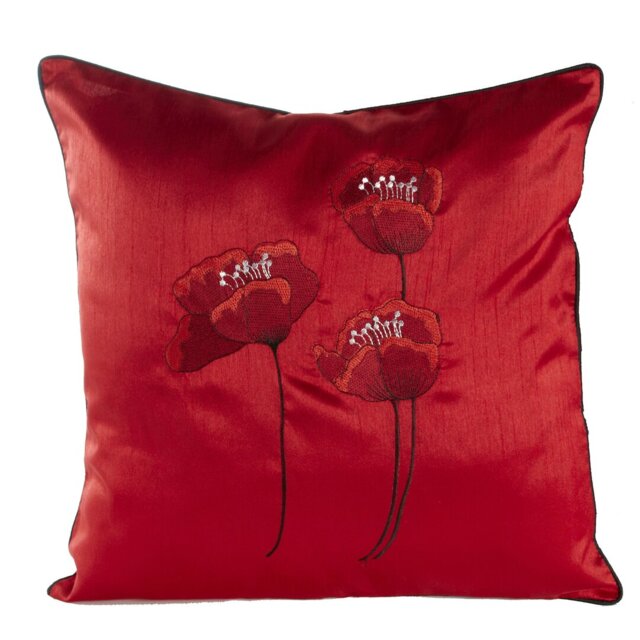 Dav Floral Square Throw Pillow Cover
