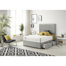 Schofield Sprung Memory Foam Divan Bed Set with Headboard and Drawer Options