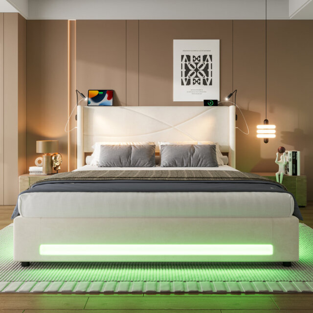 Upholstered Ottoman Storage Bed