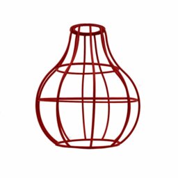 50.8cm H Metal Novelty Lamp Shade ( Uno ) in Red
