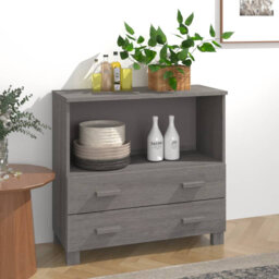 Ebern Designs Sideboard 85X35x80 Cm Solid Wood Pine