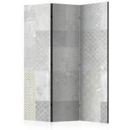 Gilus 135cm W x 172cm H 3 - Panel Solid Wood Folding Room Divider
