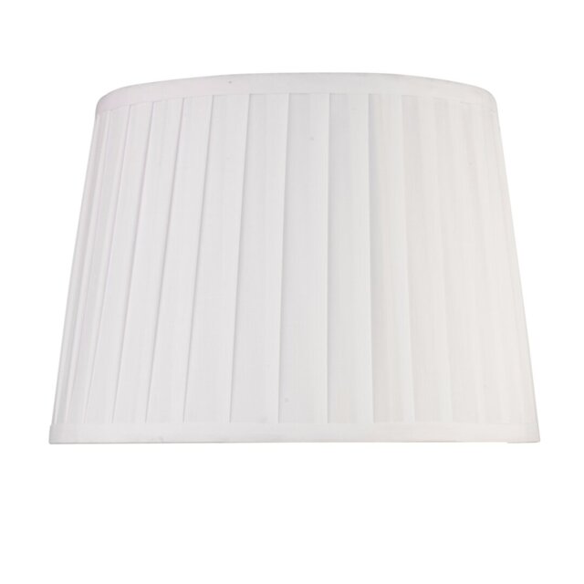 Queenswood 45cm Cotton Pleated Drum Table or Floor Lamp Shade