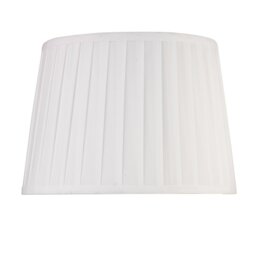 Queenswood 45cm Cotton Pleated Drum Table or Floor Lamp Shade