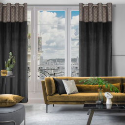 Design 91 Polyester Room Darkening Eyelet Curtains Panel