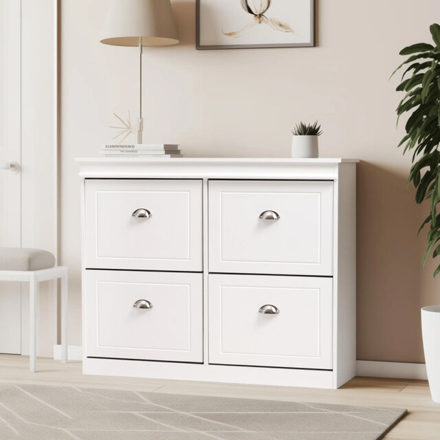 16 Pair Shoe Storage Cabinet