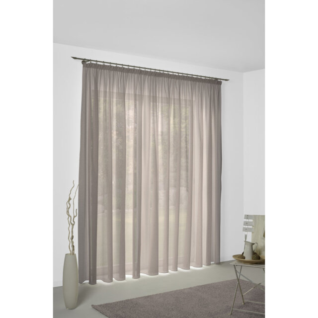 Sunday 82% Polyester And 18% Cotton Semi Sheer Curtain Single Panel