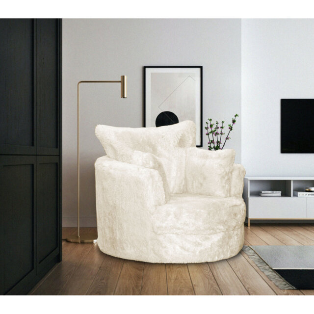 Upholstered Swivel Armchair