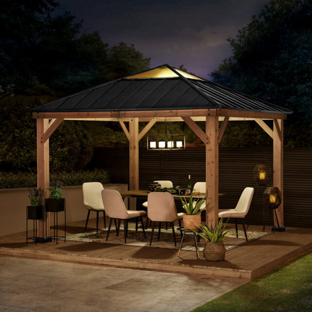 Cedar Wooden Gazebo PIRIN - 3.36m x 3.36m , Munnsville