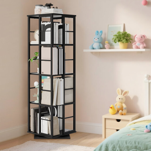 137.5cm H x 40cm W Metal Bookcase