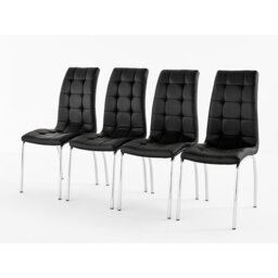 Liam 45cm H Tufted Upholstered Metal Side Chair