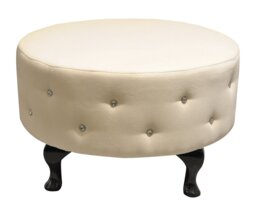 Gondola 60cm Wide Tufted Round Cocktail Ottoman