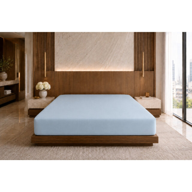 Plain Dye 200 TC Egyptian-Quality Cotton Egyptian Cotton Plain Weave / Muslin Fitted Sheet