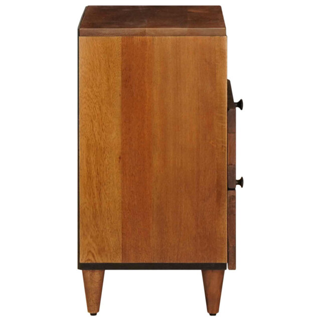 Bedside Cabinet With Drawer Solid Mango Wood Bedroom Furniture Decor