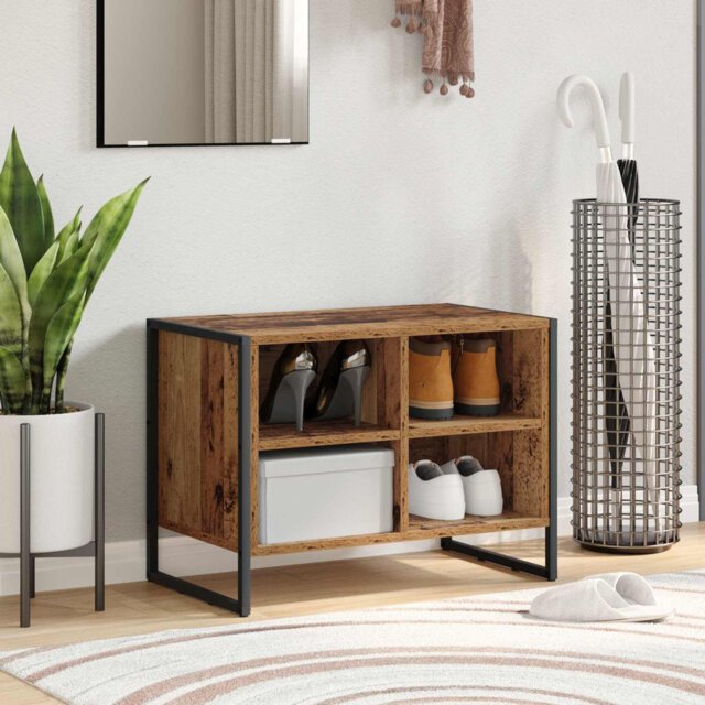 Shoe Cabinet With Storage Engineered Wood Organizer Indoor Living Room