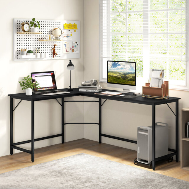 Raulston Modular L-Shaped Steel Computer Desk