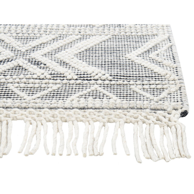 Kassia Geometric Hand Woven Flatweave Rectangle 160cm X 230cm Area Rug