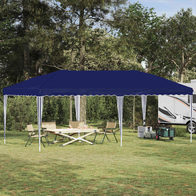vidaXL Pop-up Party Tent 210D Oxford with Silver Coating Pop-Up Shelter Event