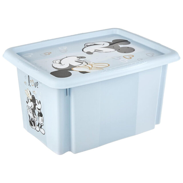 Set of 2 Minnie Mouse Turn Around Stackable Box 15 Litre with Lid