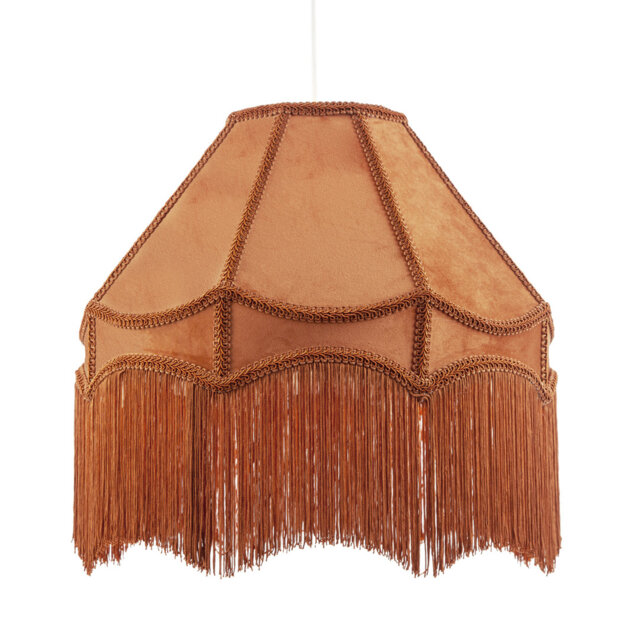Traditional Victorian Empire 40Cm Lamp Shade In Soft With Tassels By Happy Homewares