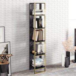 Polka 178.5cm H x 32.2cm W Stainless Steel Standard Bookcase
