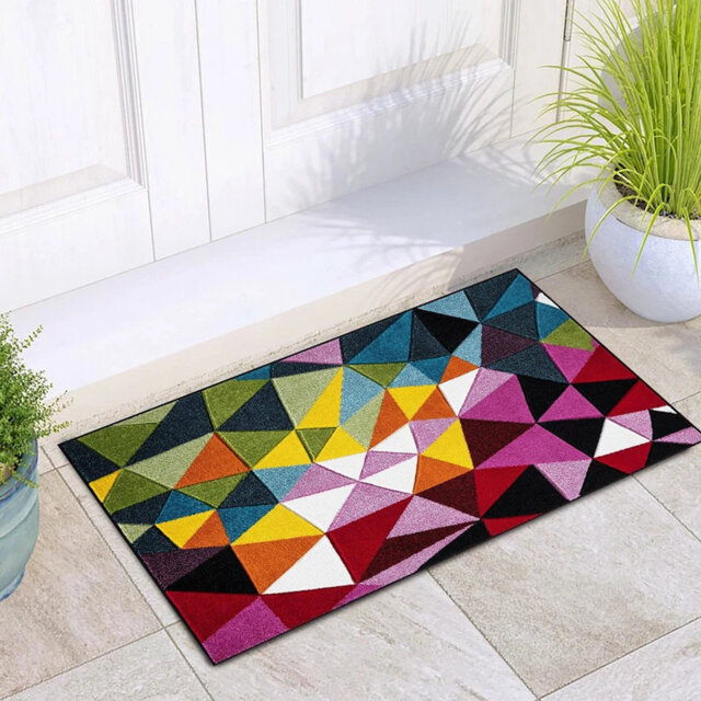 Geoplay Geometric Polypropylene Rug â Non-Slip, Modern Area Carpet for Home